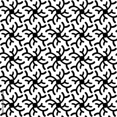 seamless geometric black and white pattern