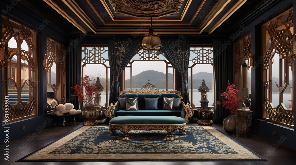 Collaboration between Korean traditional royal hanok luxury interior ...