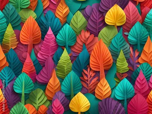 Wallpaper Mural colorful background with autumn leaves Torontodigital.ca