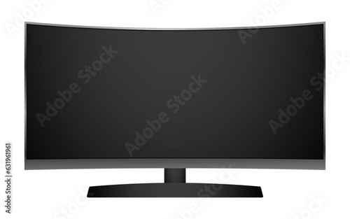 realistic of tv led lcd isolated or lcd plasma wide screen tv mockup. 3d render