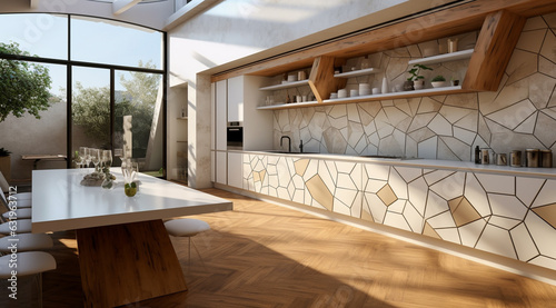 interior living room kitchen generativa IA