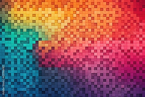 color gradient pixel pattern mosaic