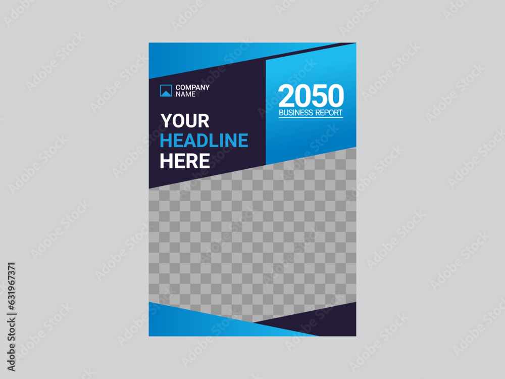 Obraz premium Professional corporate book cover template