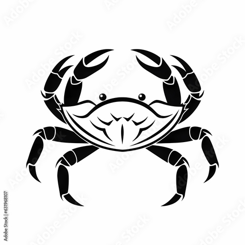 Crab Illustration Design Symbol