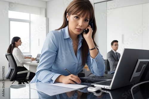 Female Executive Leading a Conference Call with International Clients