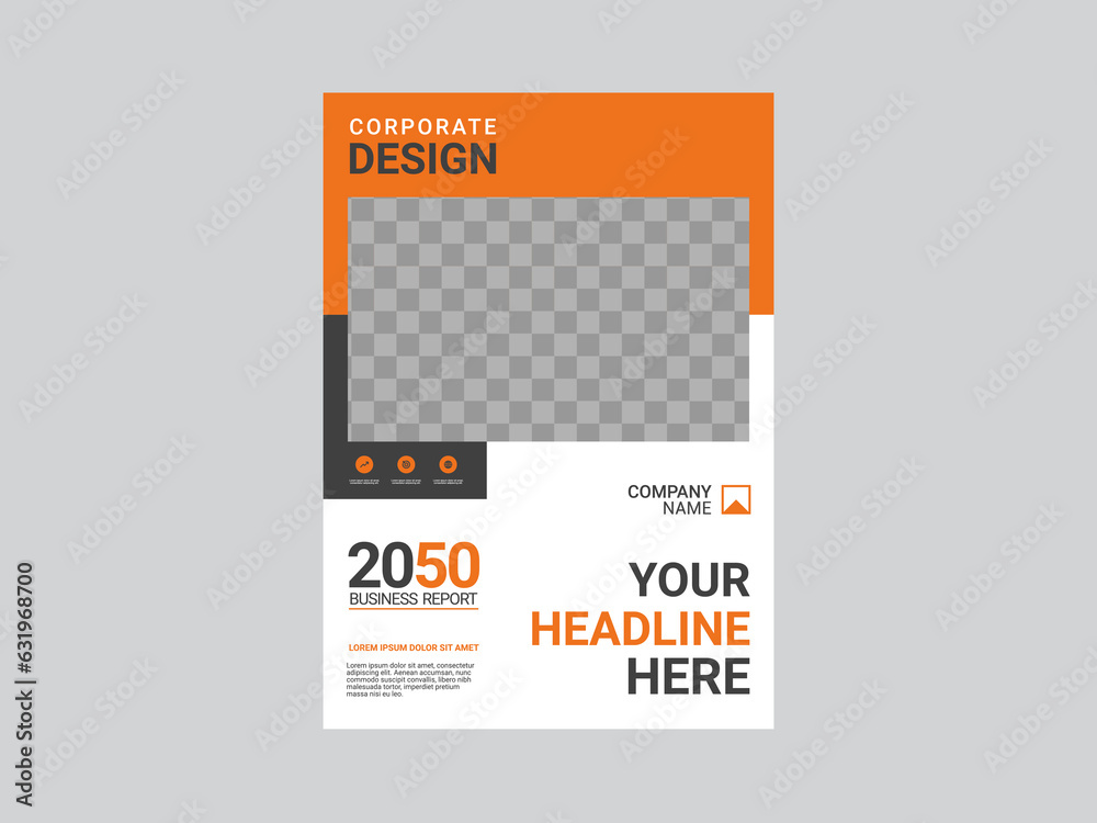 Modern business annual report template Modern business annual report template