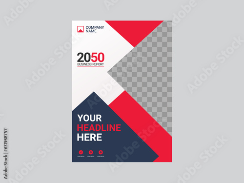 Modern business annual report template