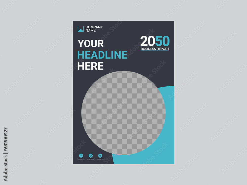Modern business annual report template Modern business annual report template