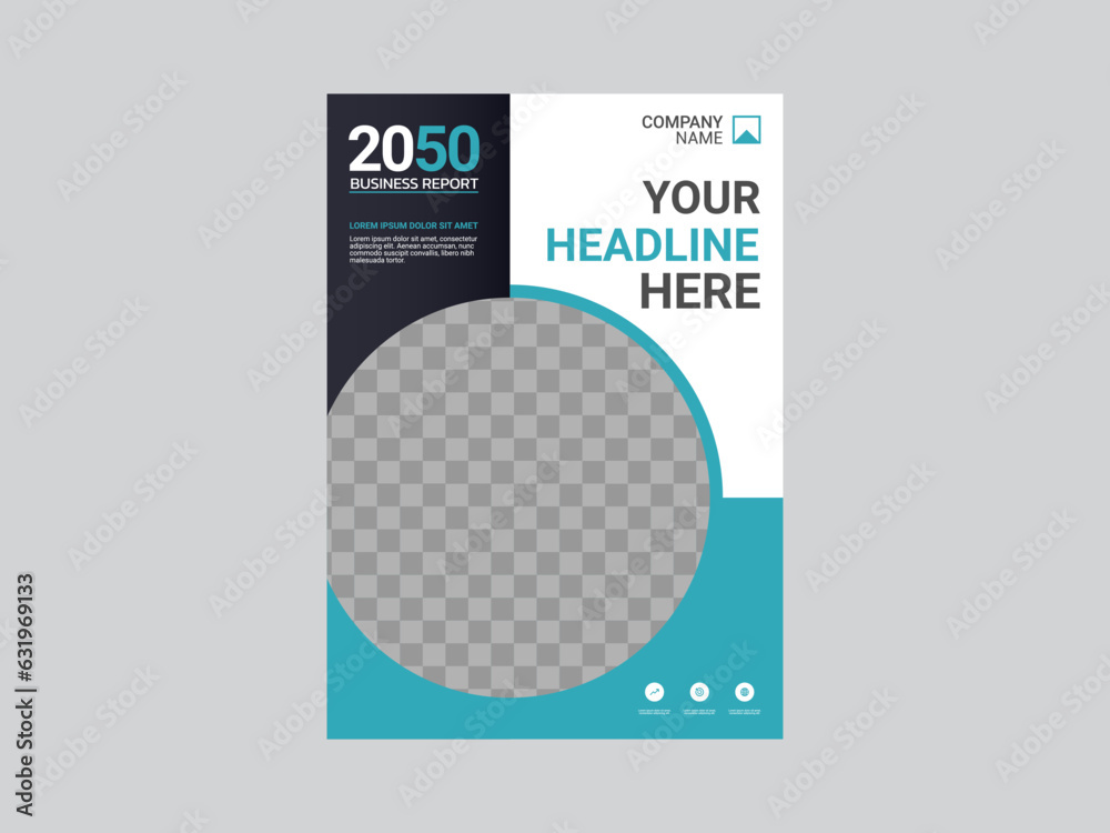 Modern business annual report template Modern business annual report template
