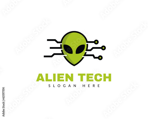 Alien Tech Logo Design for Brand