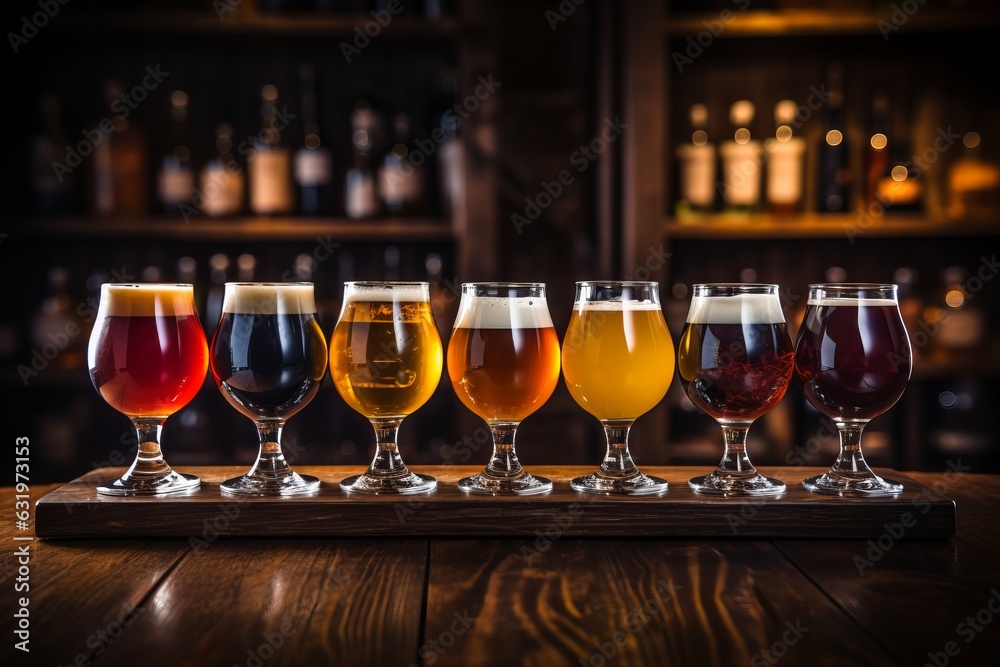 Flight Of Craft Beers, Generative AI Flight Of Craft Beers, Generative AI