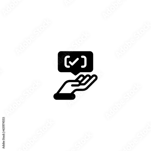 idea solution glyph Icon, Logo, and illustration Vector