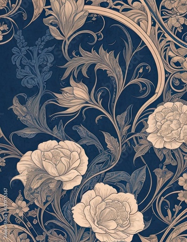Floral Texture Backgrounds in Print: Making a Lasting Impression, Generative AI
