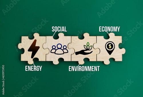 Canvas Print Four pillars of the National Green Technology Policy