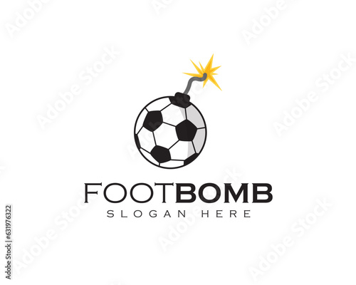 Football Bomb Logo Design
