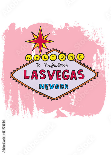 illustration of a Las Vegas sign