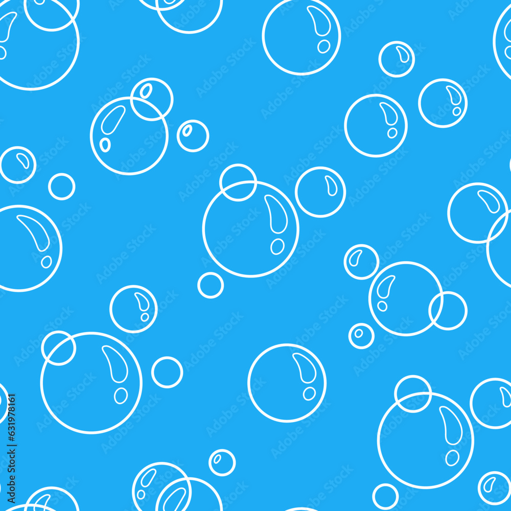 Soap bubbles seamless pattern Soap bubbles seamless pattern