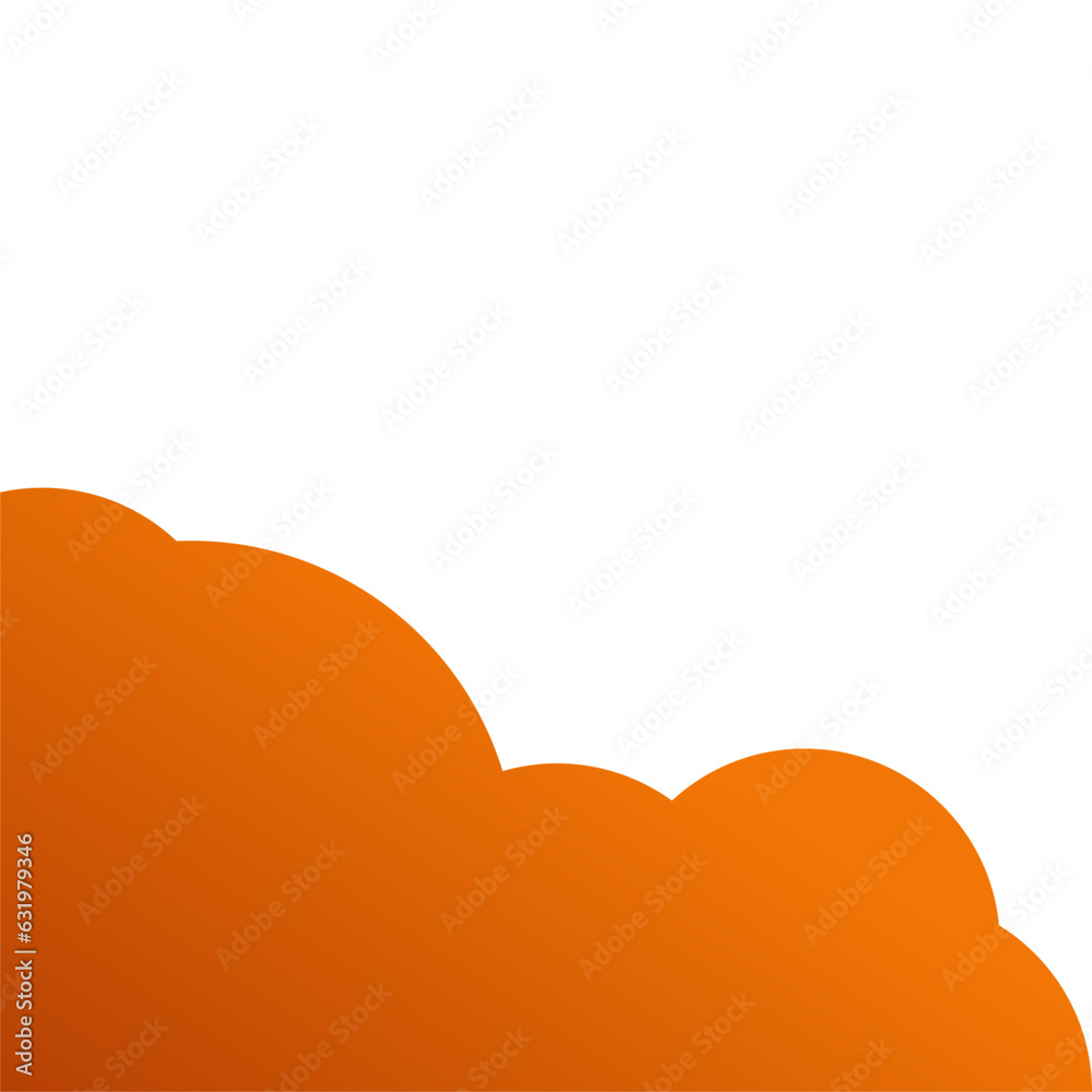 Obraz premium Orange Cloud Corner-04