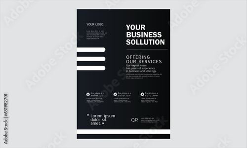 simple and luxury flyer design template 