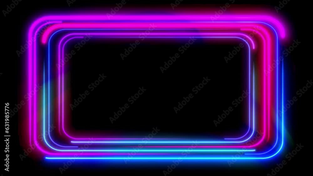 neon colorful frame line background neon colorful frame line background