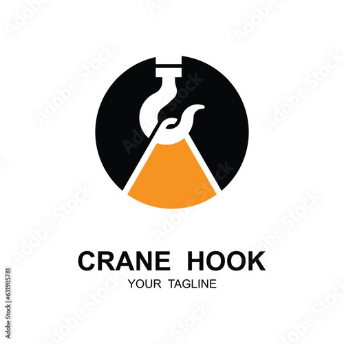 crane hook logo illustration design