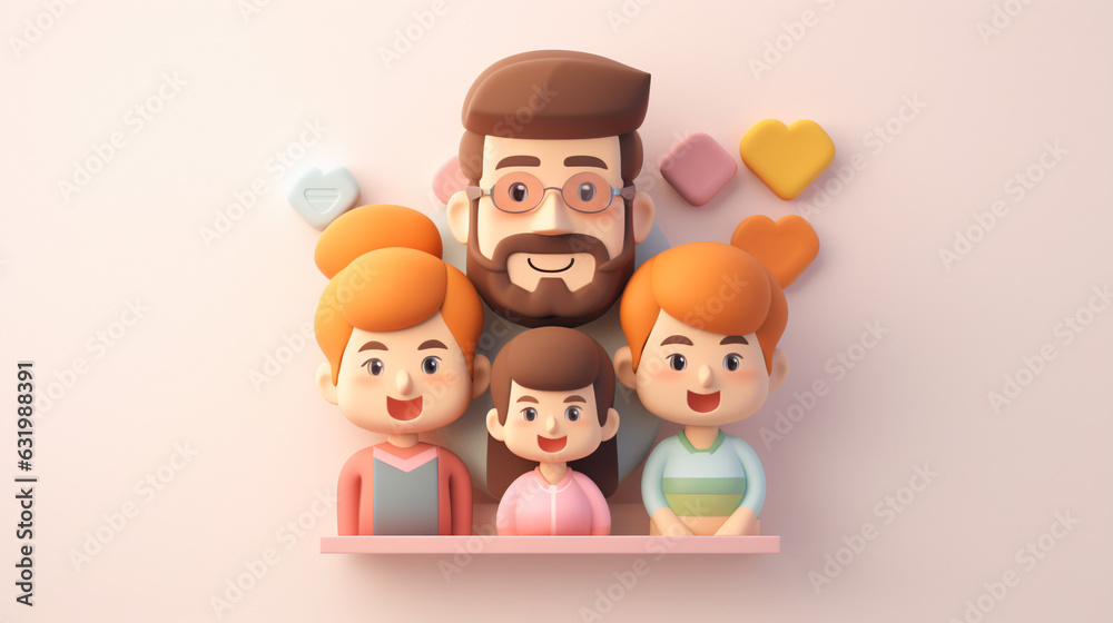 Adorable Miniature 3D Family: A World of Tiny Love Adorable Miniature 3D Family: A World of Tiny Love