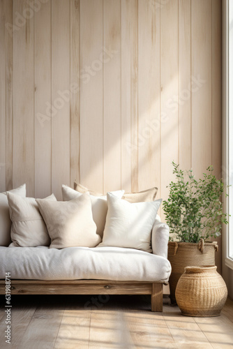 Farmhouse living room inter...