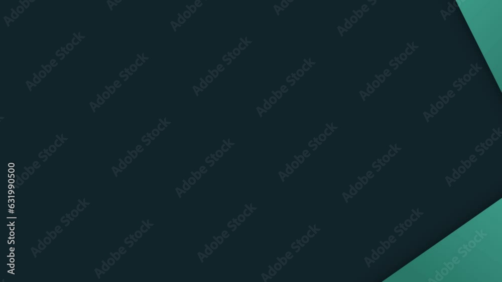 Animated moving triangular gradient objects crossing slowly stacking against a dark blue background