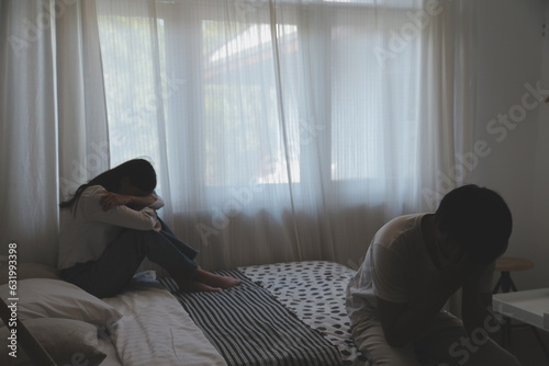 Obraz na plátně Divorce and quarrels