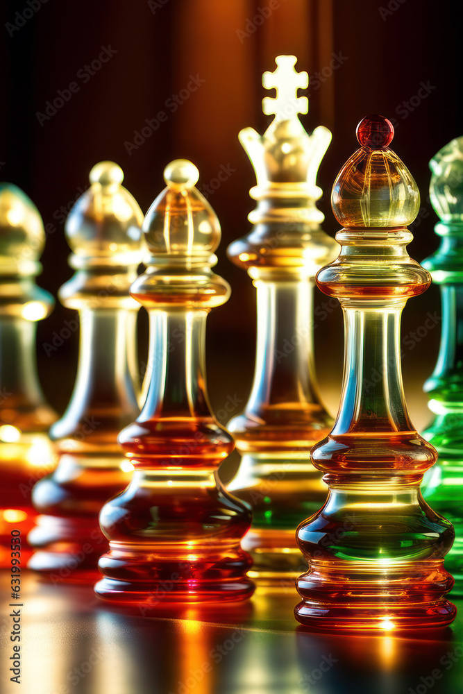 chess figures, generated by artificial intelligence chess figures, generated by artificial intelligence