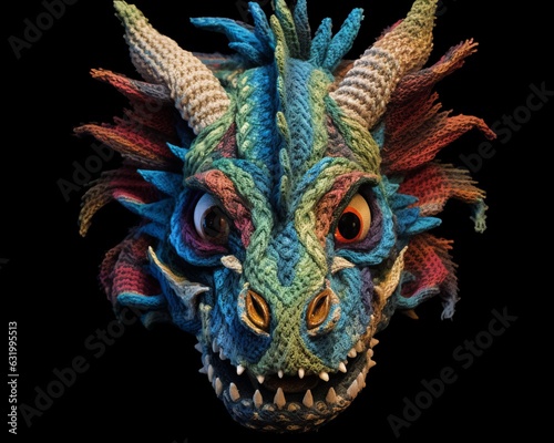 ドラゴンの顔,Generative AI AI画像