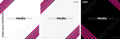 Social media post with abstract background