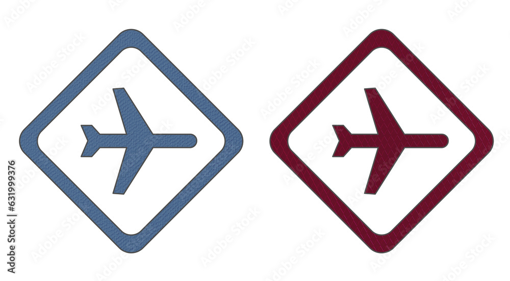 illustration of a set of airplanes icon symbol illustration of a set of airplanes icon symbol
