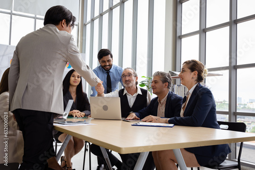 Group of multiethnic businessmen