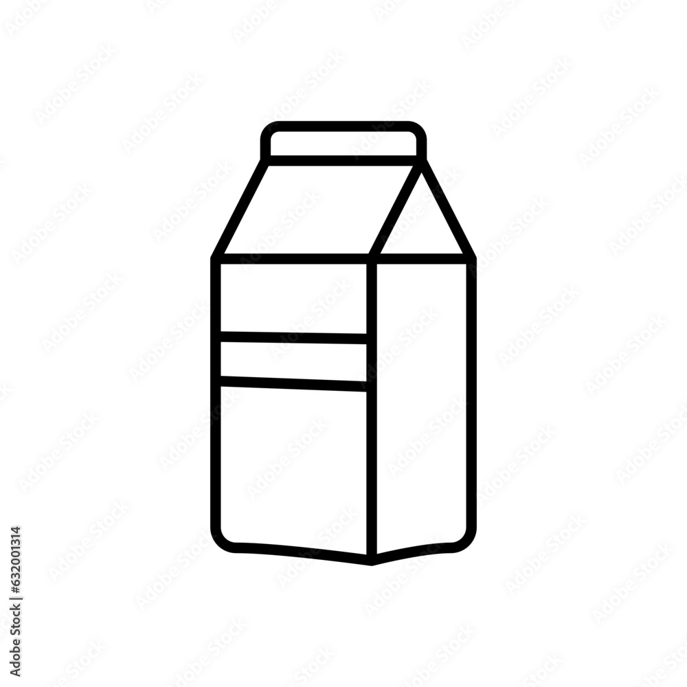 milk icon vector in line style milk icon vector in line style