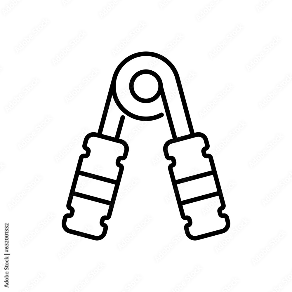 hand grip icon vector in line style hand grip icon vector in line style