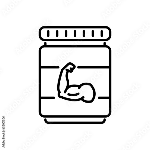 whey icon vector in line style