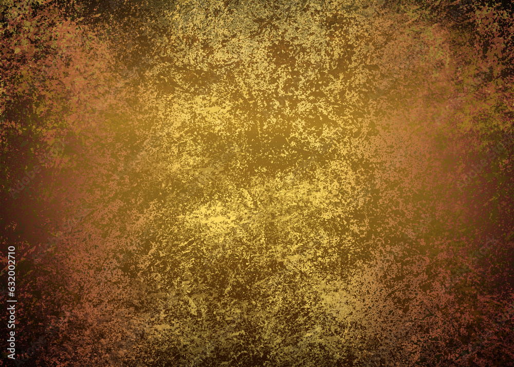 Golden Abstract decorative paper texture background for artwork - Illustration