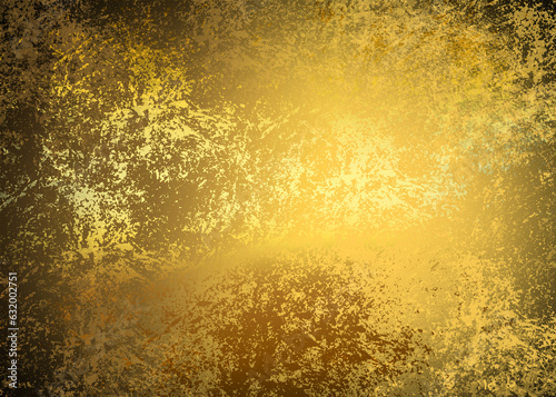 Golden Abstract  decorative paper texture  background  for  artwork  - Illustration