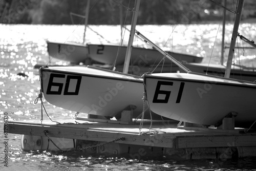 Naklejka Numbered Sailboats