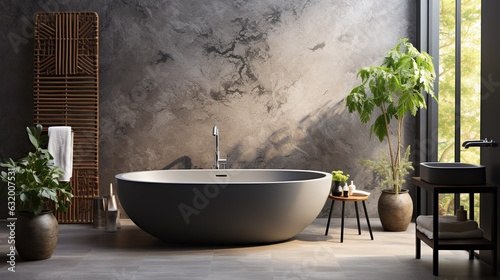 Modern Bathroom with Freestanding Soaking Tub