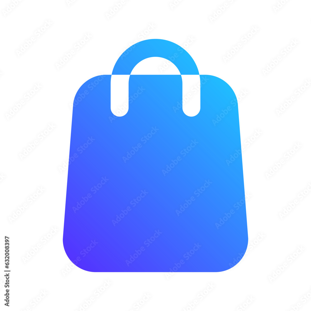 shopping bag gradient fill icon shopping bag gradient fill icon