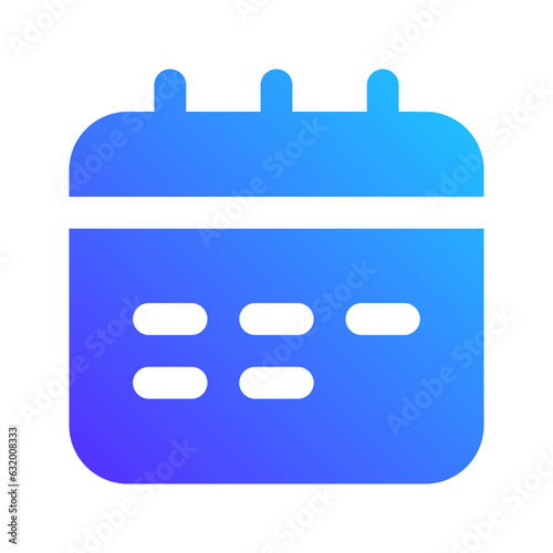 calendar gradient fill icon