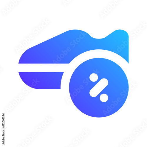 shoe gradient fill icon