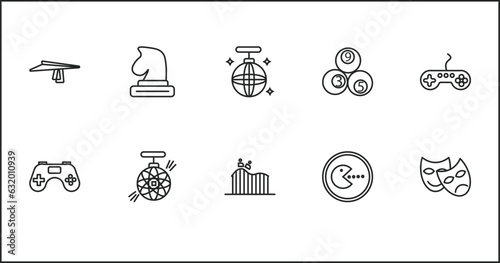 outline icons set. thin line icons such as ,