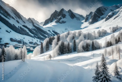 snow covered mountains © Faisal Ai