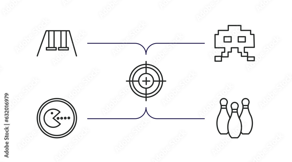 outline icons set. thin line icons such as ,