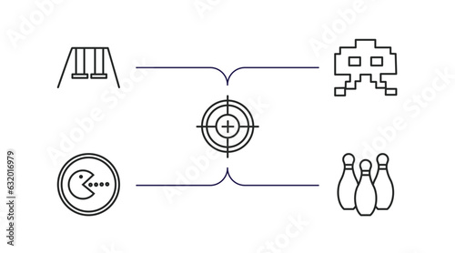 outline icons set. thin line icons such as ,