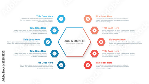 Dos and Don’ts Comparison Infographic Design Template