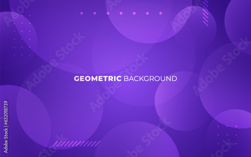 Abstract modern purple circle gradient geometric shape background